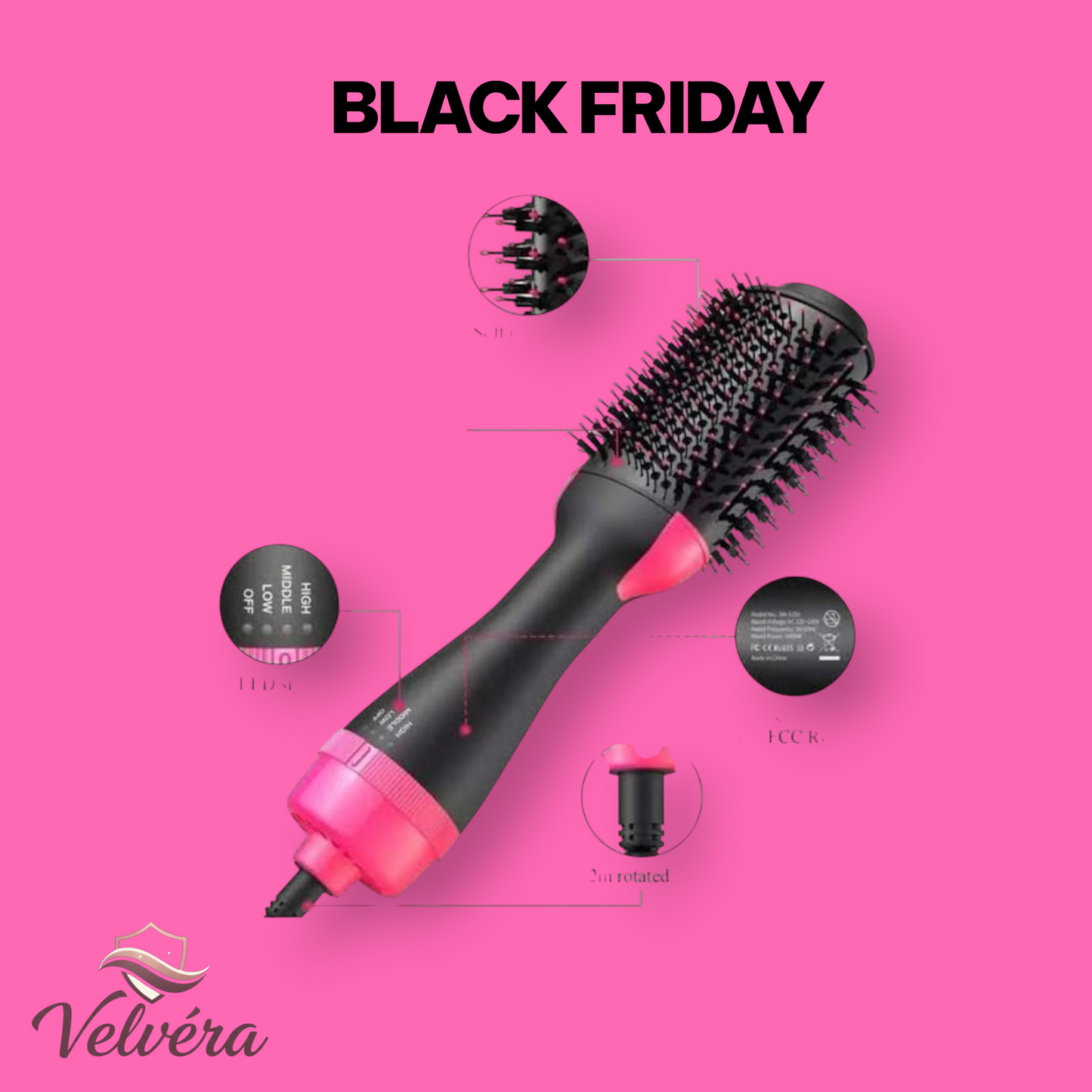 One Step Hot Air Brush